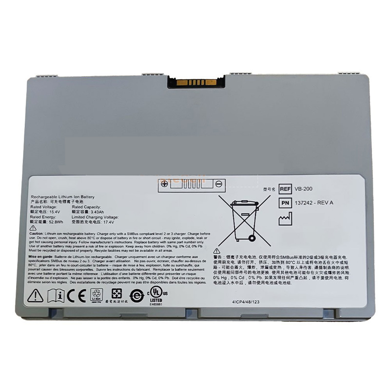 Sostituzione Batteria dell'attrezzatura Varian OEM  per 137242-REV A 